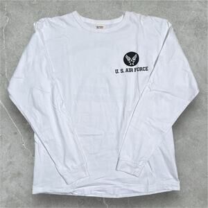 Buzz Rickson US Air Force Long Sleeve Crewneck T-Shirt Sz L Japan Brand USA Made